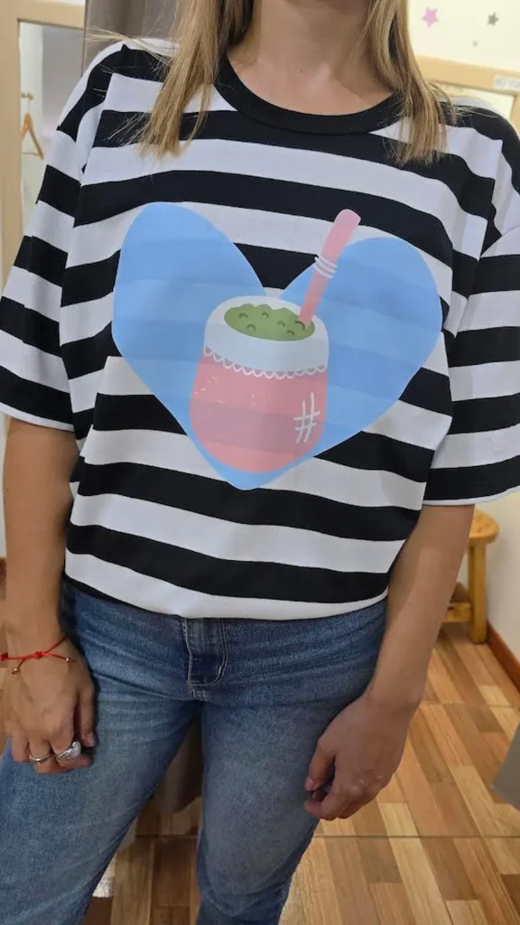 Corazón Matero – Remera Mujer