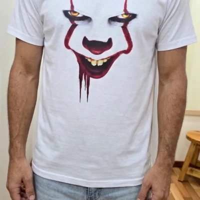 remera blanca pennywise semitono hombre